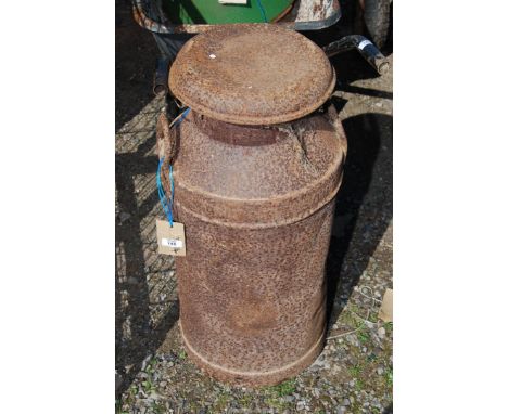 An old milk churn, 30" tall.