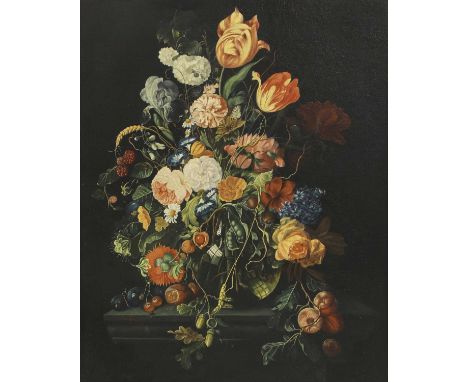Xavier van Ryser (Dutch, 20th century)Flowers of all seasonssigned 'Xv.Ryzer' l.l., oil on board51.5 x 41.5cmProvenance: The 