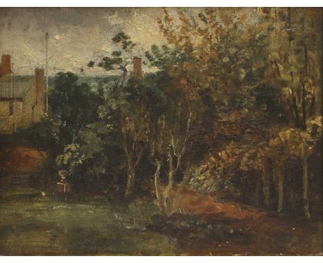 Thomas Churchyard (1798-1865)Study of a gardenoil on board14.5 x 18cmCondition ReportIn apparently good order with no signifi
