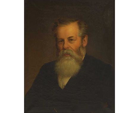 Continental School, 19th centuryPortrait of a gentleman, bust-length, in a black coatoil on canvas60 x 48cmCondition ReportOv