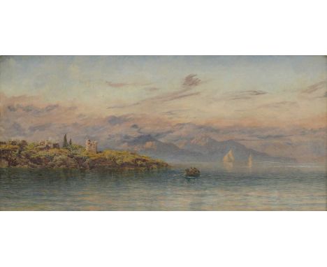 John Brett ARA (1831-1902) Distant Capri signed and dated 'John Brett/1897' l.l., oil on canvas 38 x 76cmProvenance: A H Harm