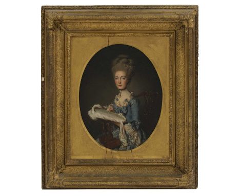 Circle of Francis Alleyne (1750-1815)Portrait of a lady, traditionally identified as Mrs Mary Compton (née Dacres), lady in c