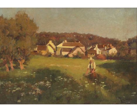 Richard Jack (1866-1952)'Fontainebleau', 1891signed 'R Jack' and dated '91' l.r., inscribed 'Fontainebleau' verso, oil on boa