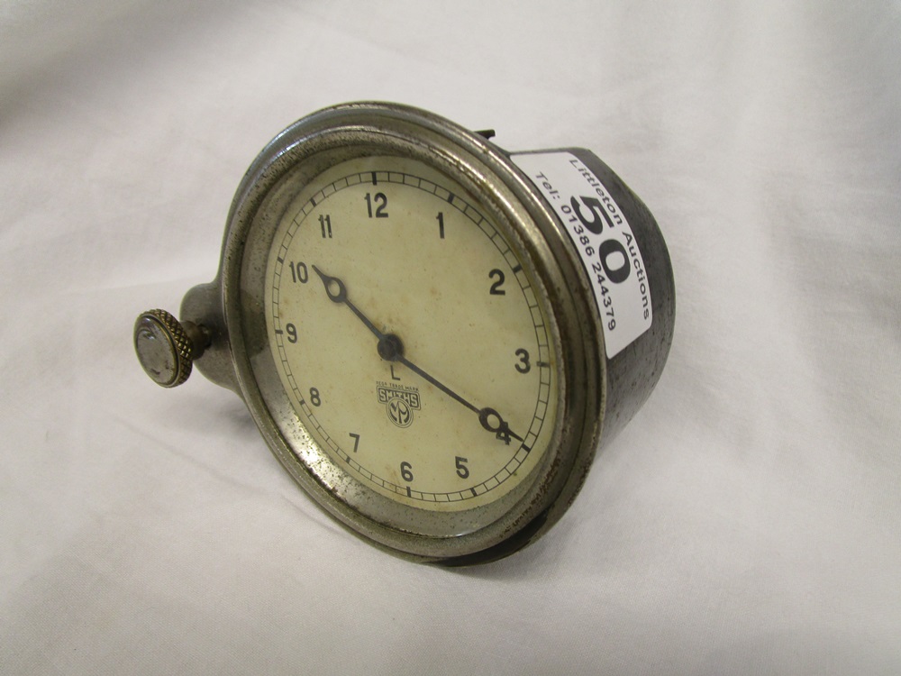 Smiths vintage car dashboard windup clock