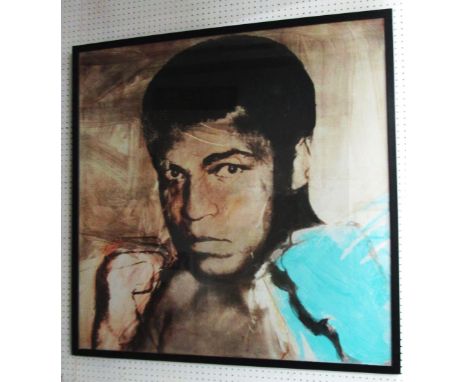 AFTER ANDY WARHOL, 'Ali', 99cm x 99cm, giclee print, framed.