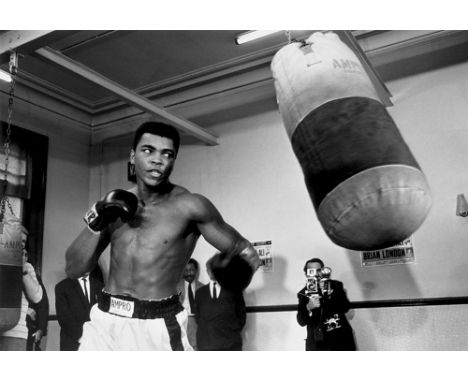 MUHAMMAD ALI, print, 54cm x 79cm, framed.