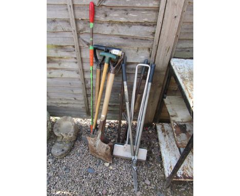 Collection of garden tools