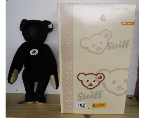 Steiff L/E black teddy bear 1908