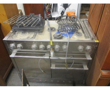 A Mercury five ring range oven in stainless steel, 90 x 109 x 62cmLocation: G 