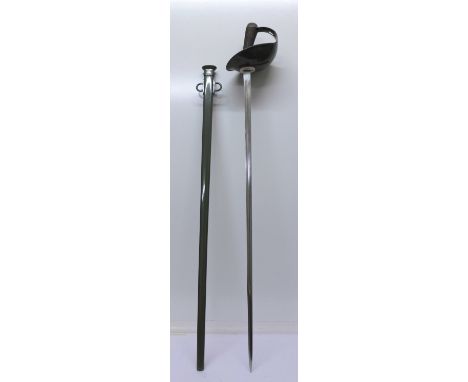 A sword with scabbard, refurbished