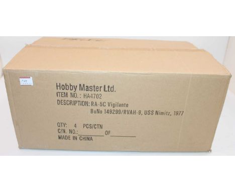 A Hobbymaster trade box of four containing four boxed as issued model No. HA4702, 1/72 scale North American RA-5C Vigilante A