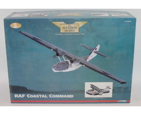 A Corgi Aviation Archive model No. AA36103 1/72 scale diecast model of an RAF Coastal Command PBY Catalina Mk IVA, housed in 