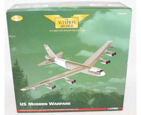 A Corgi Aviation Archive model No. AA33507 1/144 scale diecast model of a Boeing B-52H Stratofortress, as issued from the US 