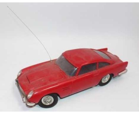 Imai (Imaikagaku Japan) very large scale radio controlled plastic model of an Aston Martin DB5 c.1965, finished in red with a