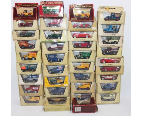 Matchbox group of 38 boxed Yesteryear models to include x2 Y7 Model A Ford Wreck Truck in "Shell" livery and many others, all