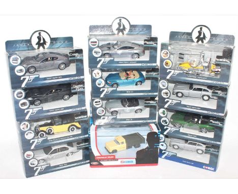 12 various boxed Corgi James Bond modern release diecast vehicles and accessories, to include various 1/36 diecast examples t