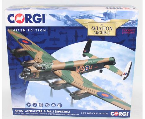 A Corgi Aviation Archive model No. AA32619 1/72 scale limited edition diecast model of an Avro Lancaster B Mk1 Special (Still