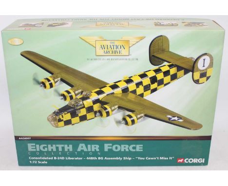 A Corgi Aviation Archive model No. AA34007 1/72 scale model of a consolidated B-24D Liberator "You Cawnt Miss It", as release