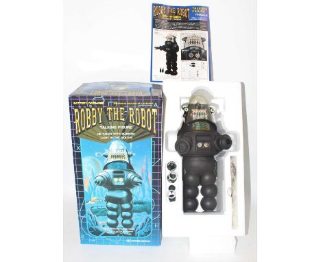 Masudaya (Turner Entertainment Co.) 1/5th scale authentic replica of Robby the Robot talking figure (Battery Operated), house