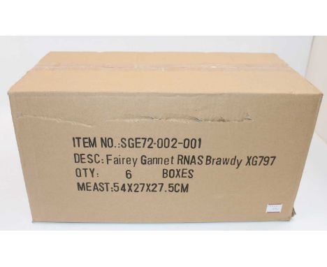 A Sky Guardian trade box containing six boxed as issued 1:72 Fairy Gannett XG797 RNAS Brawdy, model No.SGE72-002-001, six exa