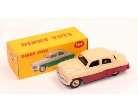 Dinky Toys, 164 Vauxhall Cresta saloon, red/cream with cream hubs and comes in a crisp, correct colour spot box, superb examp