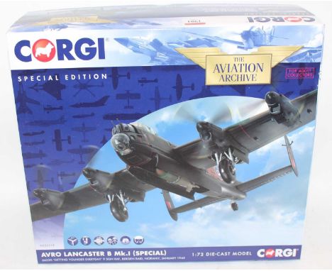 A Corgi Aviation Archive model No. AA32618 1/72 scale boxed diecast model of an Avro Lancaster B Mk1 Special "Getting Younger