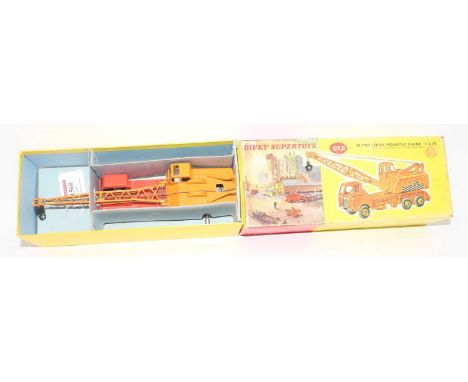 A Dinky Toys No. 972 20-ton lorry mounted crane Coles, comprising of orange and yellow body with rare plastic hubs housed in 