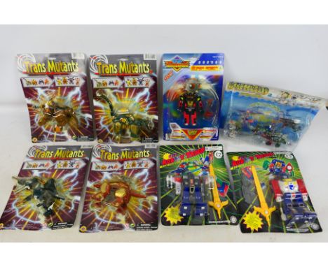 Tomy - Zoids - Robot Troop - Trans Mutants - 8 x unopened carded figure sets of Transformer type figures including Zoids Mini