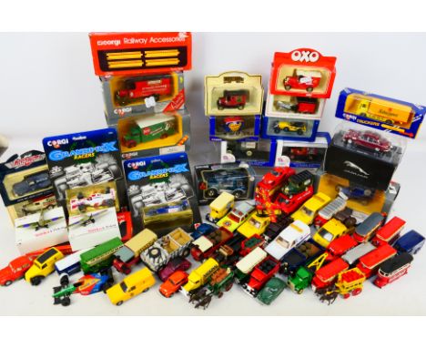 Corgi - Lledo - Atlas Editions - Britains - Other - A mixed group of boxed and loose playworn diecast model vehicles in vario