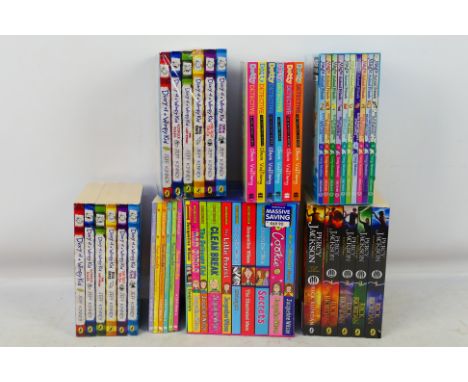 Penguin - Harper Collins - 7 x unopened sets of children's books including Percy Jackson, Diary Of A Wimpy Kid, Princess Mirr