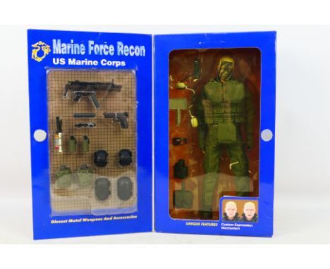 Blue Box - A boxed Blue Box Toys 'Elite Force' #34223 1:6 scale US Marine Corp 'Marine Force Recon' 'Sniper' action figure. T