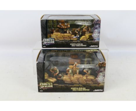 Unimax - A pair of 1/32 scale 'Forces of Valor' diecast sets. Includes #83003 British 7th Armored Division El-Alamein 1942 an