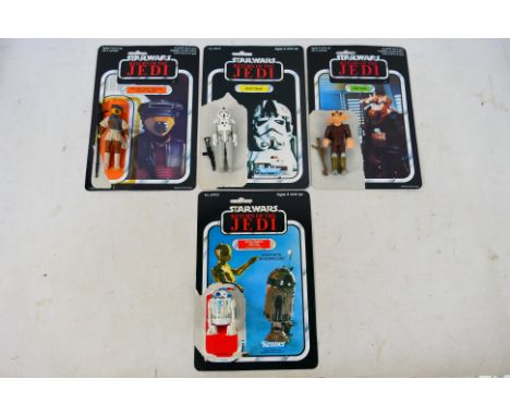 Kenner - 4 original Star Wars figures from 'Return of the Jedi'. Includes Princess Leia Organa (Boushh Disguise), Ree-Yees, A