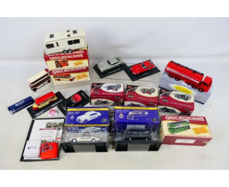 Atlas editions - An assortment of diecast vehicles in varying scales. Includes a Reproduction Atlas Dinky #943 Leyland Octopu