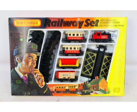 Matchbox - A boxed Matchbox Superfast G2 Railway Set. The set appears to be in Mint condition and comes with its cardboard cu