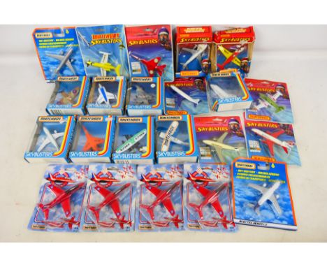 Matchbox -  Over 20 carded and Matchbox Skybusters from various periods. Lot includes Matchbox SB-12 Pitts Special; SB-27 Har