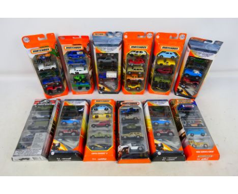Matchbox - Mattel - A collection of 12 Matchbox 5 Packs, including 'Top Gun Maverick'; 'Coffee Cruisers II'; 'Off Road Rally'