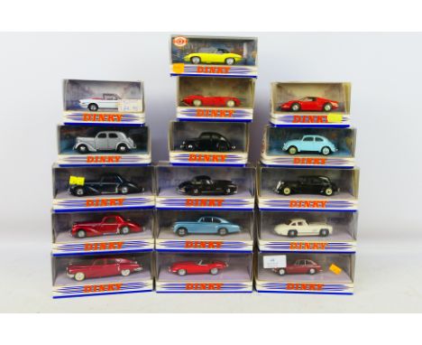 Matchbox Dinky - 16 boxed Matchbox Dinky diecast model cars. Lot includes DY-28 Triumph Stag; DY-6 Volkswagen Beetle; DY-18 J