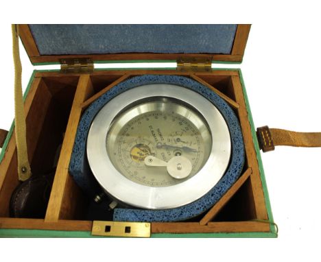 English two day Mercer survey chronometer, the 4" silver dial signed Thomas Mercer Ltd. St. Albans, England, no. 19666, with 