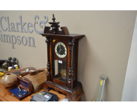 A late 19th Century 2 hole mantle clock