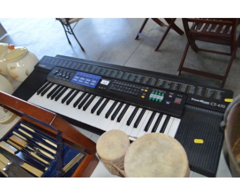 A Casio keyboard 
