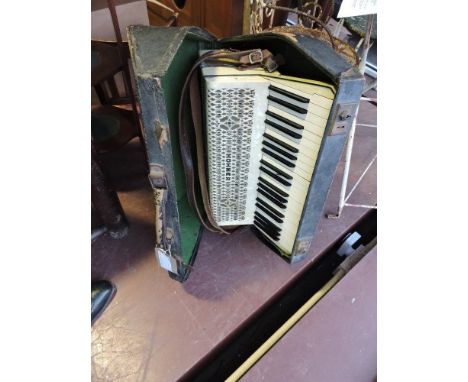 A mid 20th Century Hohner Verdi III piano accordion
