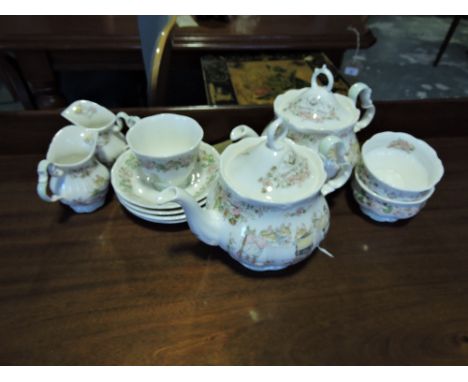 A Royal Doulton 'Brambly Hedge' part tea service, together with a part 'Bunnykins service, (qty).