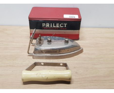 VINTAGE PRILECT TRAVELLING IRON IN ORIGINAL BOX