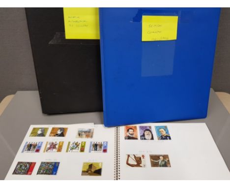 ALBUM CONTAINING A LARGE QUANTITY OF VINTAGE BRITISH AND COMMEMORATIVE STAMPS ALSO INCLUDES FIRST DAY COVERS AND OTHER UK STA