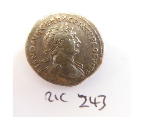 Ten Trajan denarii from the Lincolnshire 2018 hoard. (Rome mint). (Brit. Mus. cat. # 168-176) 1 x RIC II 243. Obverse: IMP TR