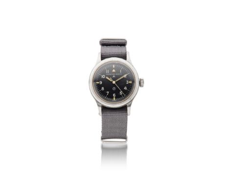  IWC. A rare British military issued stainless steel mechanical wristwatch MK11, No. 6B/346, Issue 1689/52, made circa 1952 C