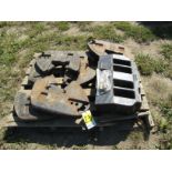 (6) Case IH Weights w/ Bracket