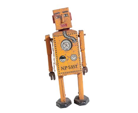 KT JAPAN ROBOT "LILLIPUT" labelled N.P 5357, tinplate with clockwork mechanism, 15cm high. Provenance: The Estate of the Late