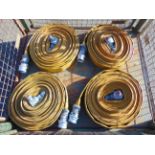 4 x Angus 52mm x 23m Layflat Fire Hoses with Couplings